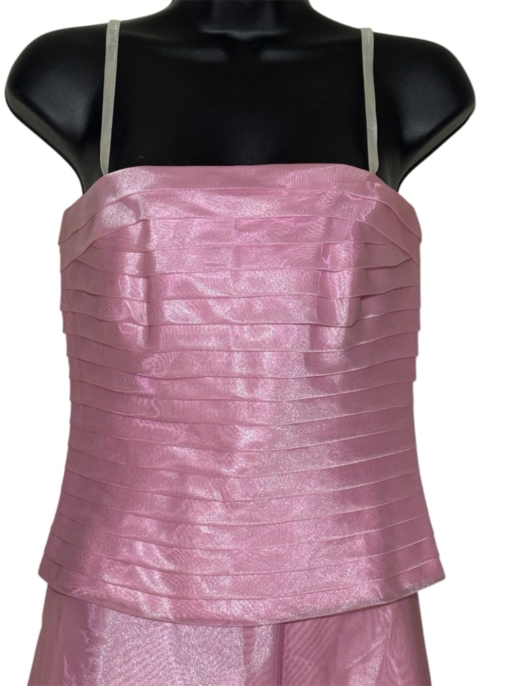Michelangelo Light Pink Two-Piece Prom Dress Formal Size 2 - Picture 2 of 9